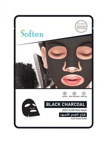 سوفتن قناع الوجه بالفحم الاسود 25 جم