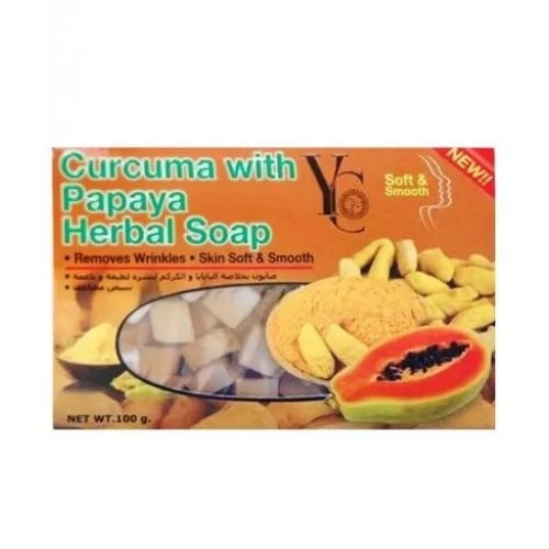 صابون بخلاصة البابايا والكركم من  واي سي 100 جرام