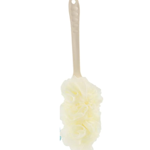 ليفة استحمام ظهر بعصاء طويله اسود + ابيض