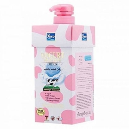 لوشن الحليب للجسم مع فيتامين هـ والزبادي من يوكو 400مل