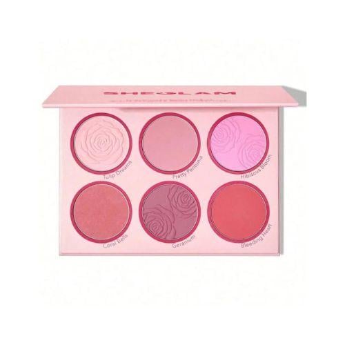 باليت احمر الخدود فلورال فلش احمر الخدود من شيجلام -6 الوان