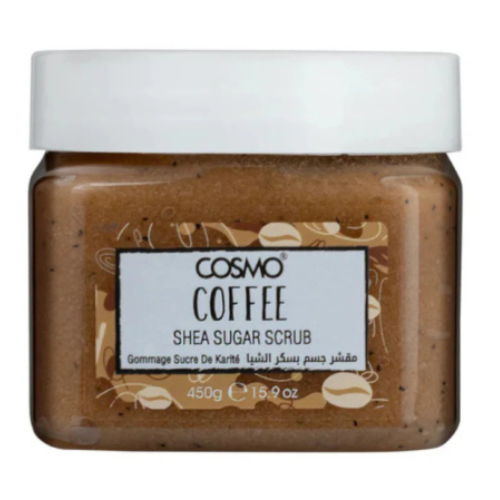 مقشر السكر بزبدة الشيا والقهوة من كوزمو - 450 جرام