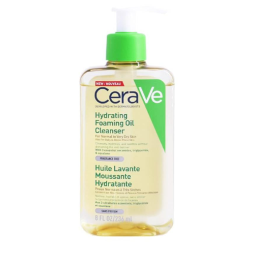 منظف الزيت الرغوي المرطب من سيرافي 236مل