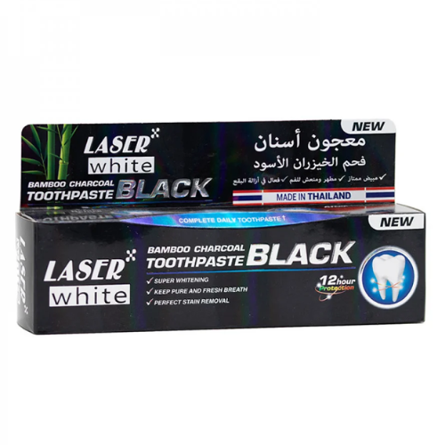 معجون أسنان فحم الخيزران الأسود من ليزر وايت 100 جم