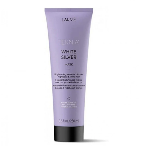 ماسك الشعر تكنيا سيلفر وايت معزز اللون الرمادي والزيتي من لاكمي 250مل