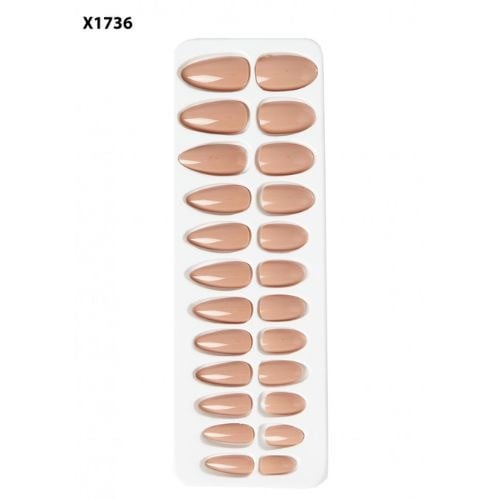 طقم أظافر لصق ذاتي لون X1736 من ناتوريد
