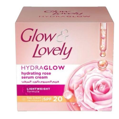 كريم النهار المرطب بالسيروم والورد من جلو آند لفلي 50 جرام
