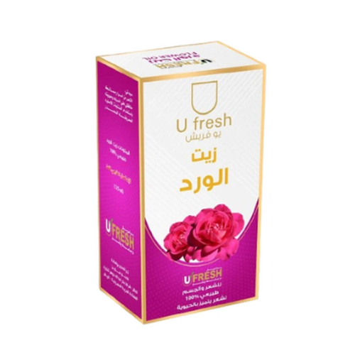 زيت الورد للشعر والجسم من يو فريش- 125 مل