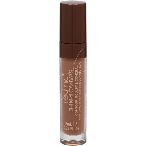 تكنيك كوزمتكس - خافي عيوب سائل 3 في 1 - كستنائي-8مل