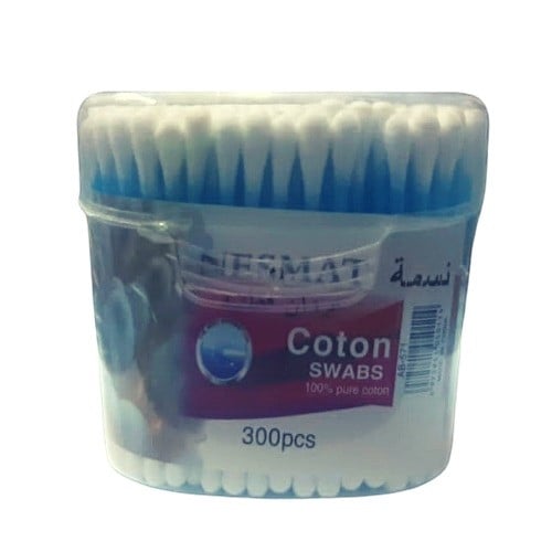 عيدان قطنية من نسمة 300 ملون