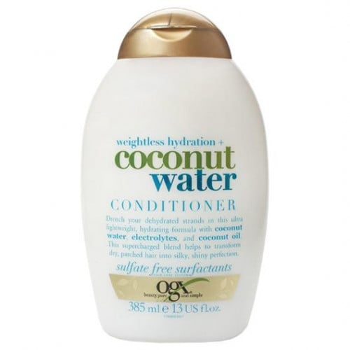 OGX بلسم ماء جوز الهند ترطيب عديم الوزن مع ماء جوز الهند 385 مل