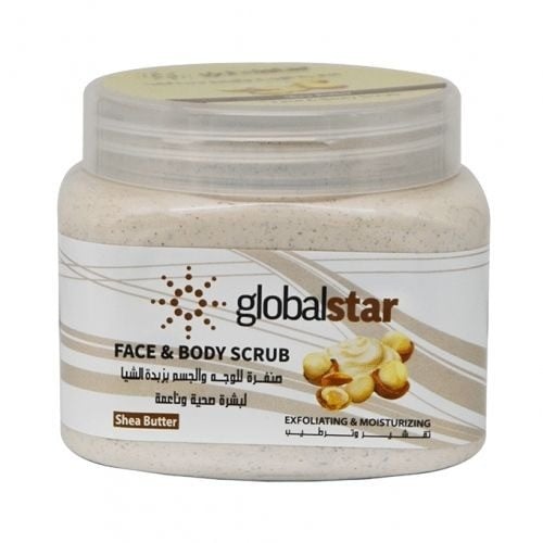 جلوبال ستار مقشر للوجه والجسم بزبدة الشيا  500 مل