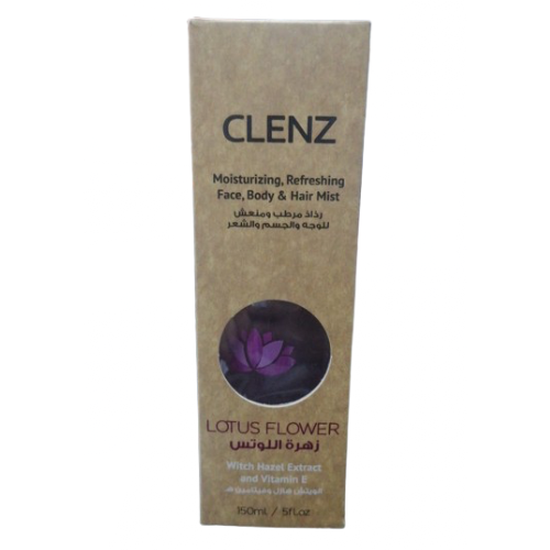 رذاذ مرطب ومعطر للوجه والجسم بزهرة اللوتس كلنز 150 مل