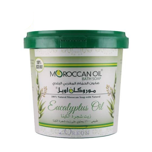 صابون الحمام المغربي بخلاصة زيت شجرة الكينا 850 جرام من موروكان اويل