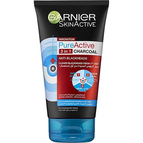 مقشر الرؤوس السوداء من غارنيه بيور أكتيف - 150 مل