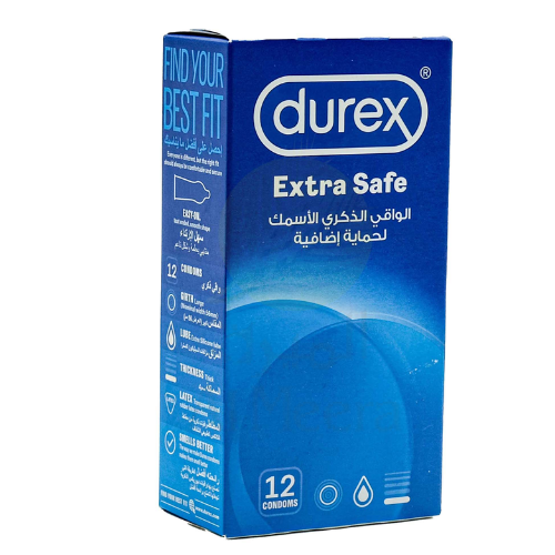 واقي ذكري أكثر أمان من ديوريكس - 12 قطعة