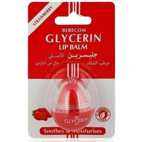 مرطب شفاه جليسرين الأصلي بالفراولة من بيبي كوم  10 جر
