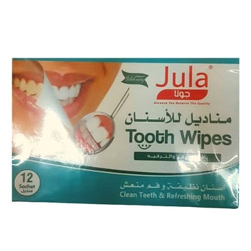 مناديل تبييض الاسنان من جولا 12منديل