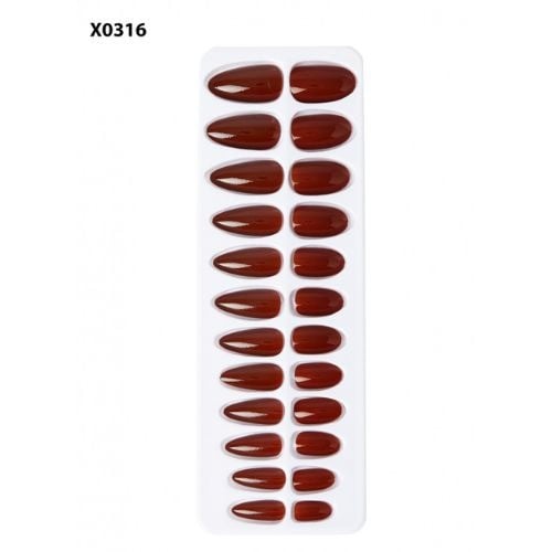 طقم أظافر لصق ذاتي لون X0316 من ناتوريد