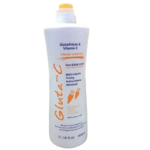 غسول التبييض المكثف للوجه والجسم  وفيتامين سي 600 مل من  جولاتا