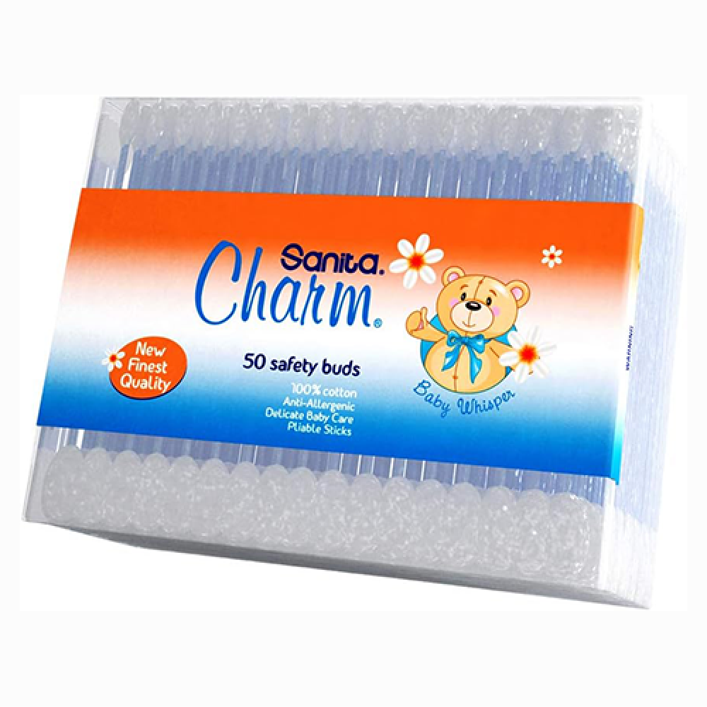 Sanita Charm cotton buds 50 sticks