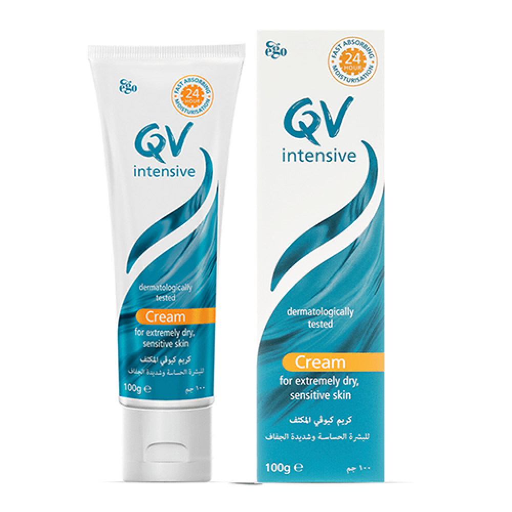 كيو في كريم مكثف للبشرة الحساسة وشديدة الجفاف 100 جم