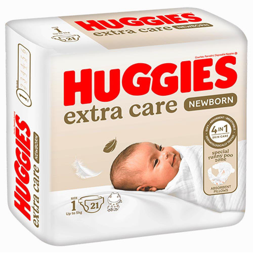 هجيز حفائض عناية فائقة مقاس 1 - 21 حفاضة