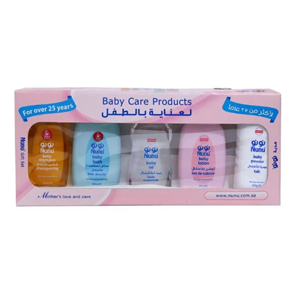 نونو مجموعة منتجات العناية بالطفل 5 عبوات 200 مل