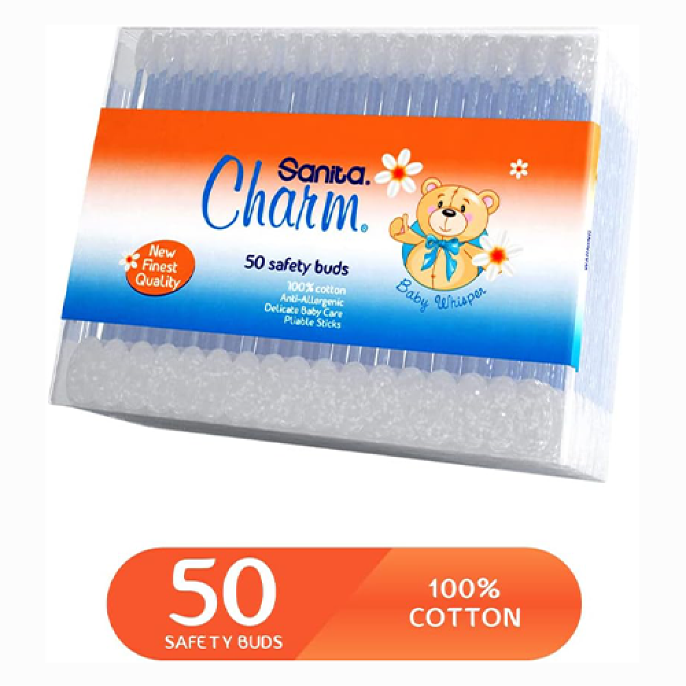 Sanita Charm cotton buds 50 sticks