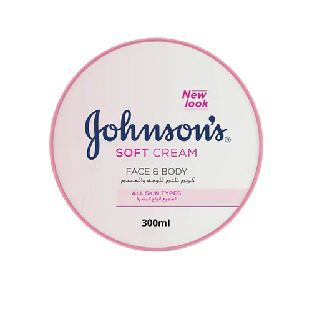 جونسون كريم ترطيب ناعم للوجه والجسم 300 مل