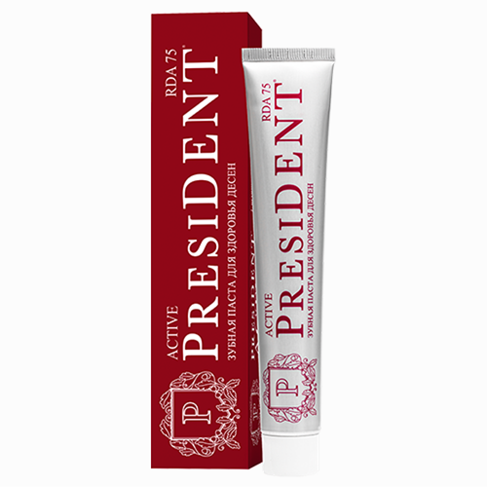 بريزيدنت معجون اسنان اكتيف 75 مل