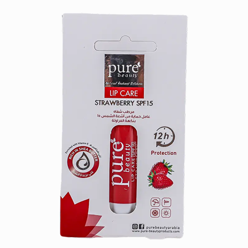 بيور بيوتي مرطب شفاه بنكهة الفراولة 4.2 جم