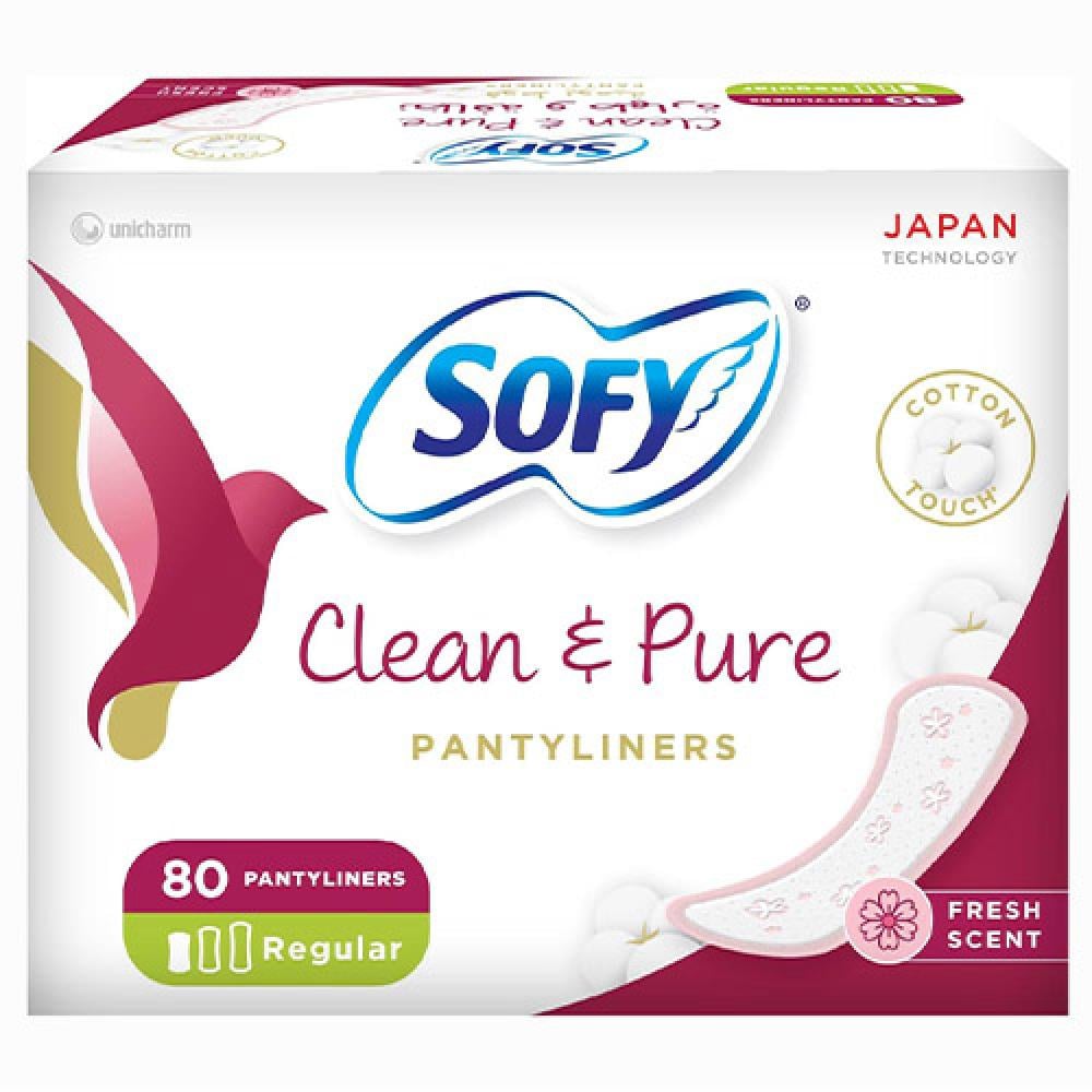 سوفي حفائض نسائية - فوط يومية منعشة - مقاس عادي 80 حفاضة