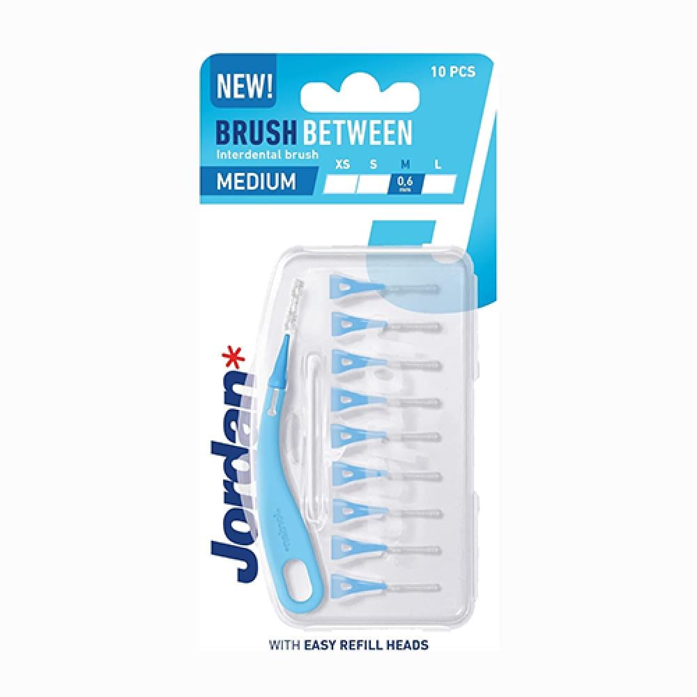 جوردن فرشاة تنظيف بين الاسنان مقاس وسط (0.6 مم) 10 قطع