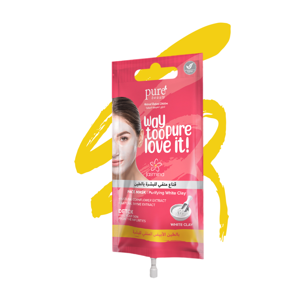 بيور بيوتي قناع منقي للبشرة بالطين الابيض - 15 مل