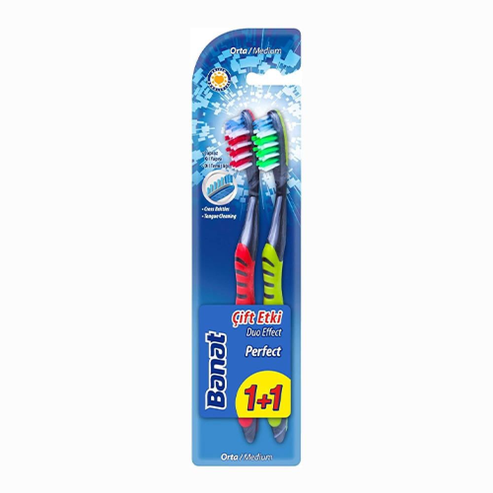 Banat Perfect Toothbrush Medium 1+1
