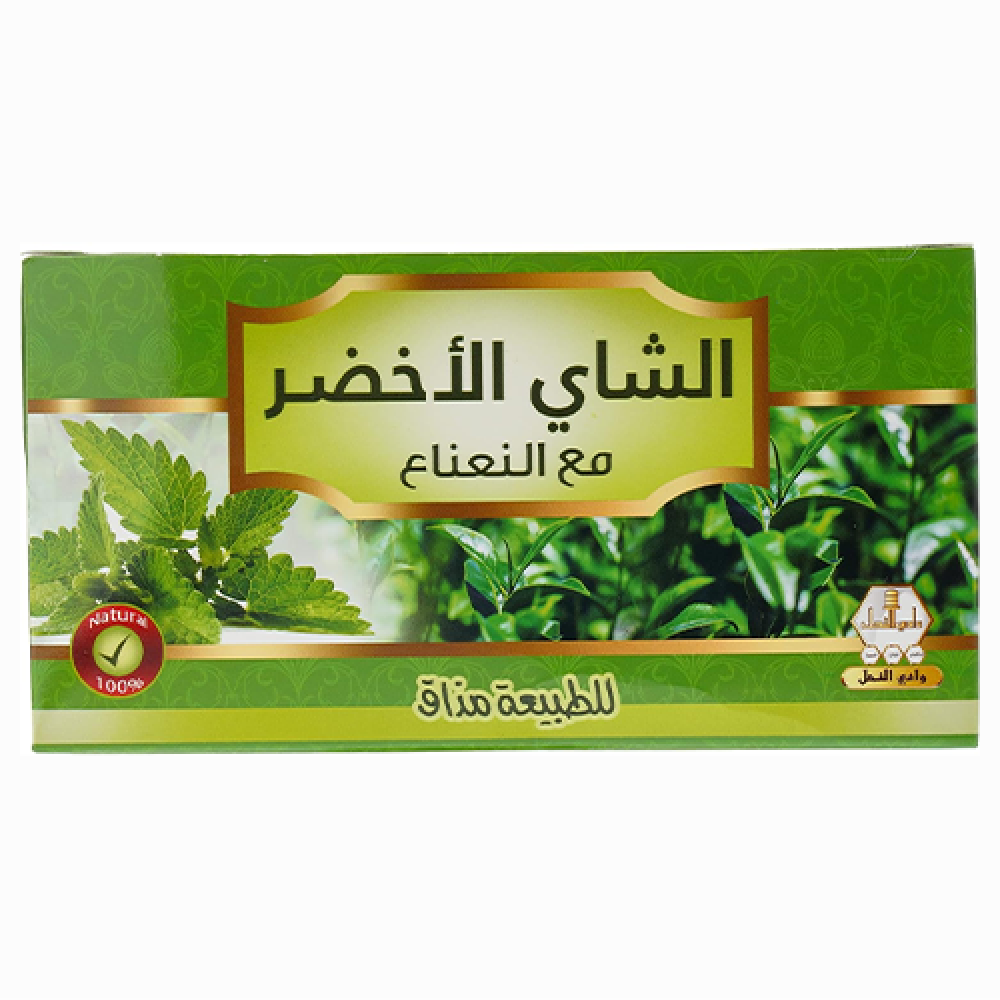 وادي النحل الشاى الاخضر بالنعناع 30 كيس