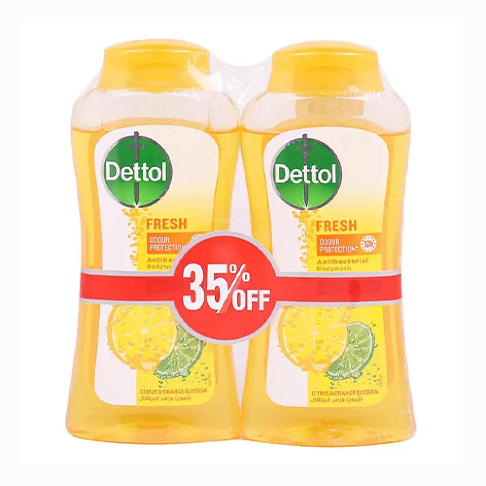 ديتول غسول الجسم المنعش 2*250 مل خصم 35%