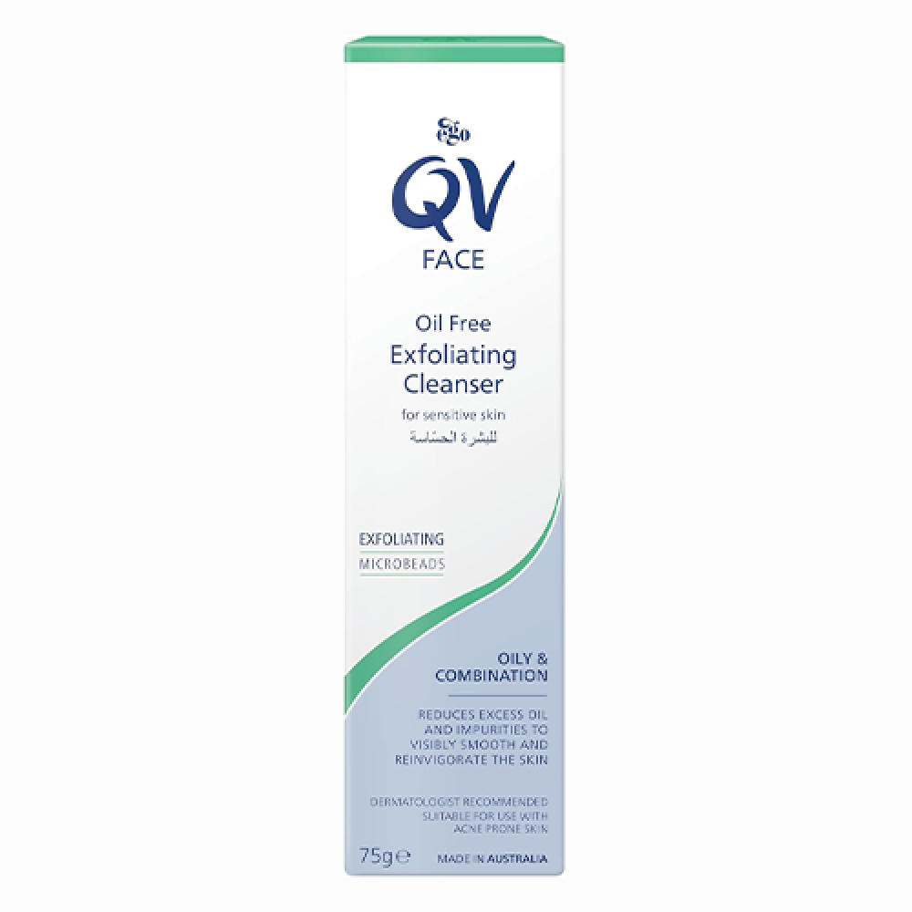 كيو في مقشر منظف للوجه خالى من الزيوت 75 جم