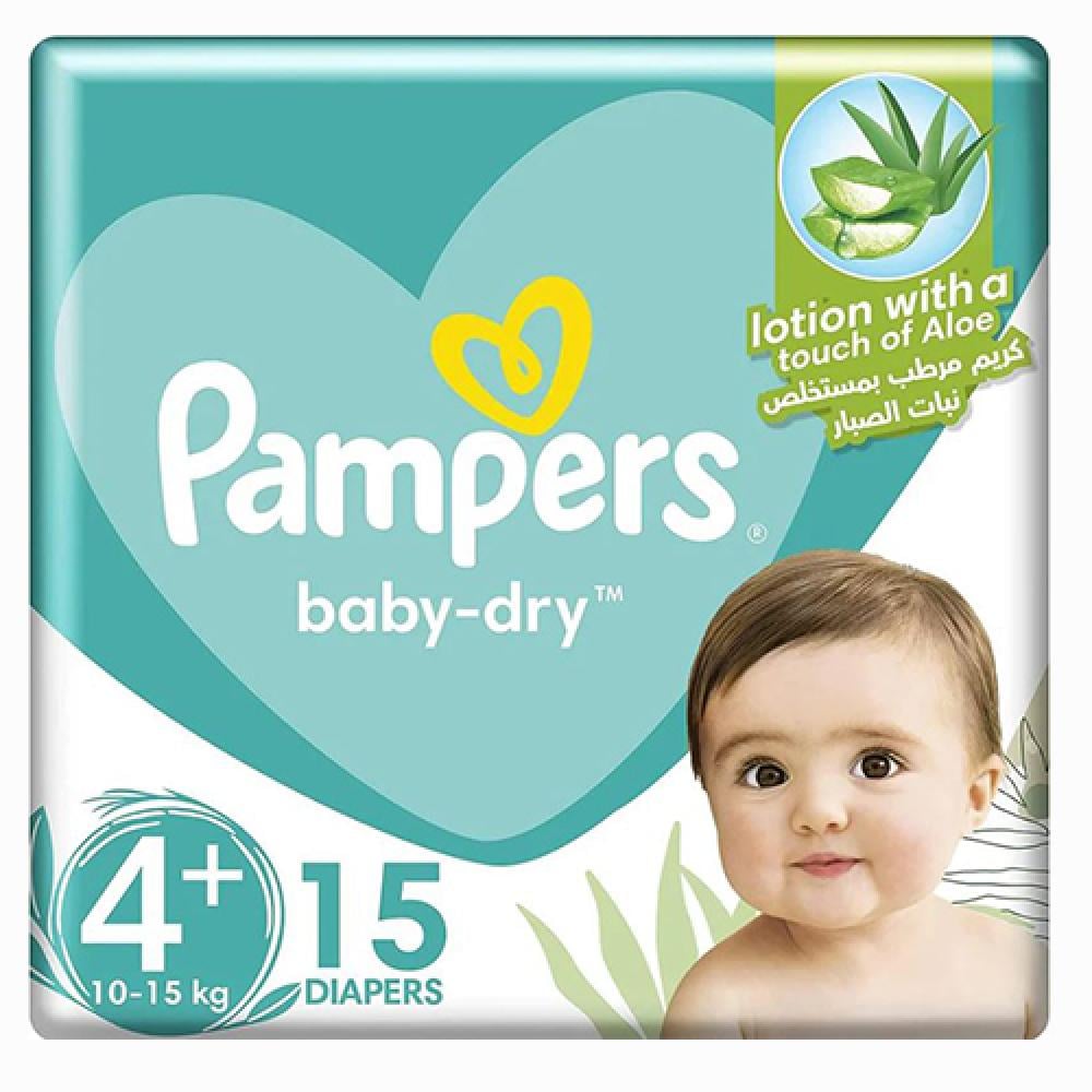 Pampers Diapers Size: 4+ * Pack: 15 diapers