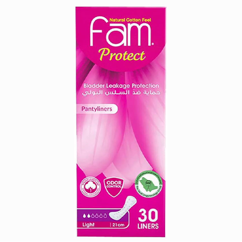فام فوط صحية بروتكت حماية ضد السلسل البولي 30حفاضة