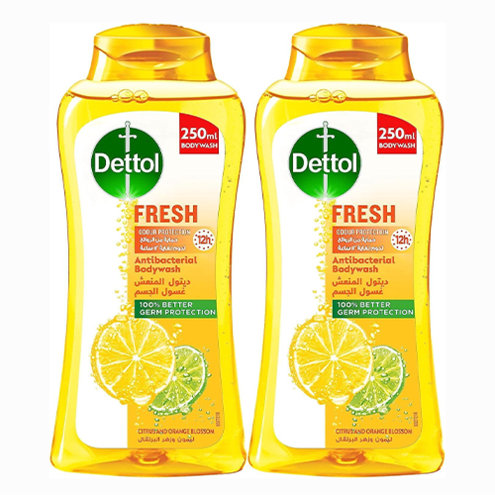 ديتول غسول الجسم المنعش 2*250 مل خصم 35%