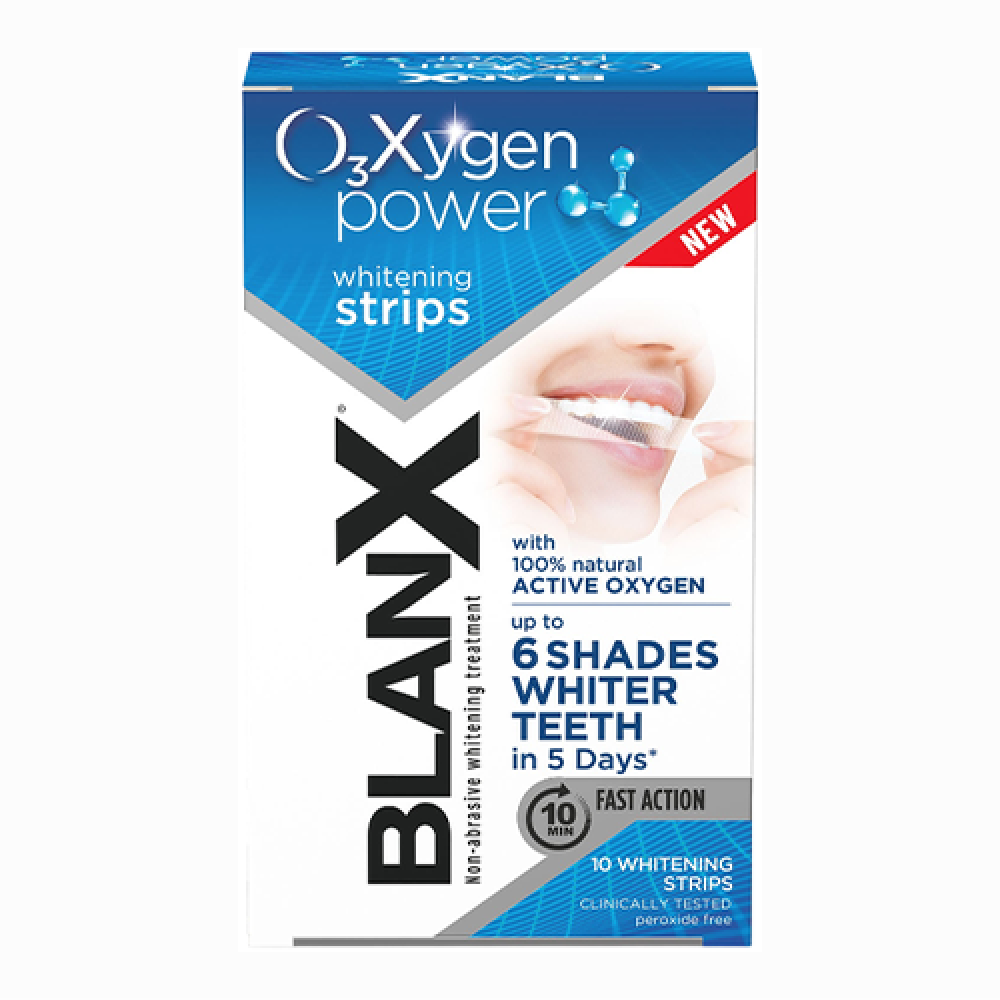 بلانكس شرائح تبييض الاسنان بالاكسجين النشط 10 شرائح