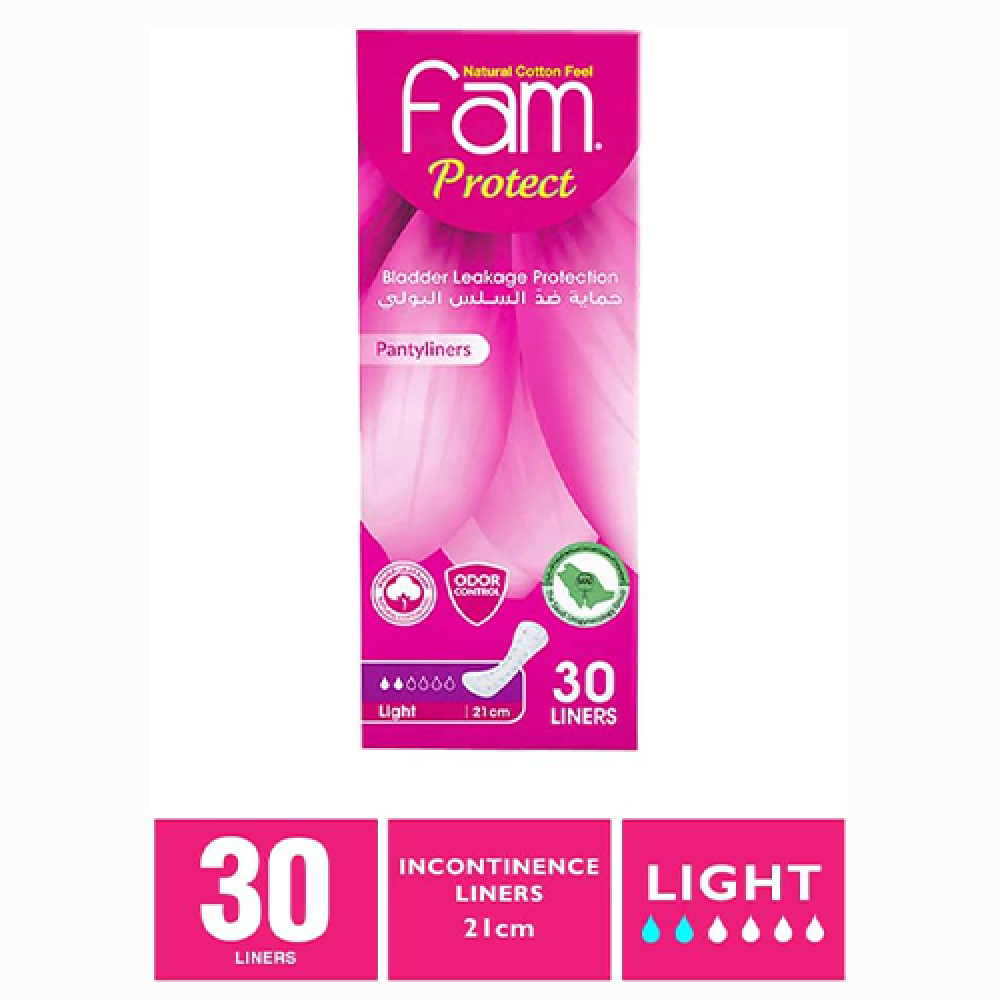 فام فوط صحية بروتكت حماية ضد السلسل البولي 30حفاضة