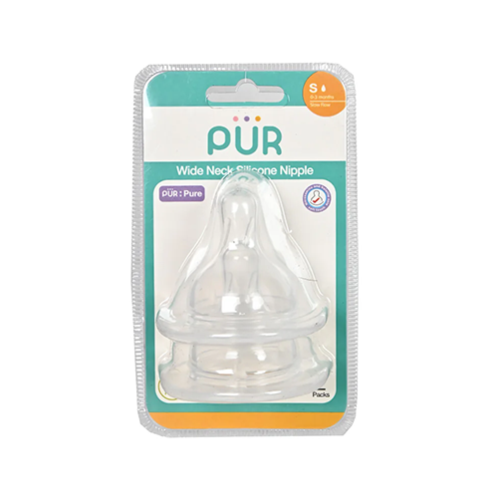 بيور حلمة بعنق اعرض (من عمر 0-3 شهور) 2 قطعة