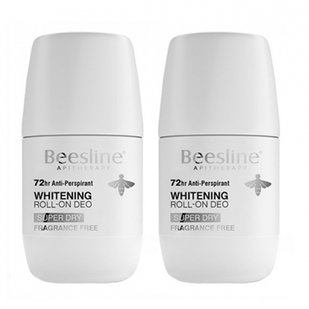 بيزلين رول اون مفتح ومزيل عرق جفاف تام بدون عطر 50 مل (1+1) مجانا