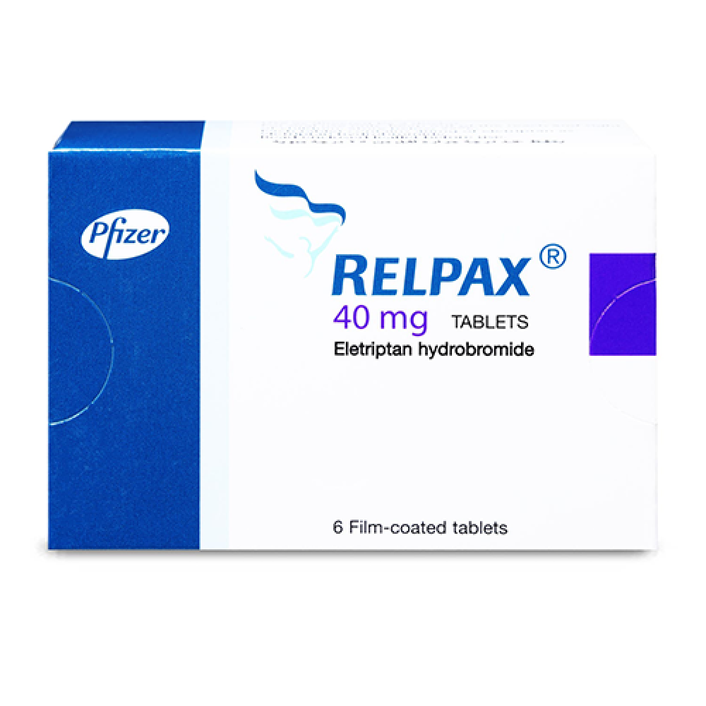 ريلباكس 40 مجم لحالات نوبات الصداع النصفي 6 أقراص