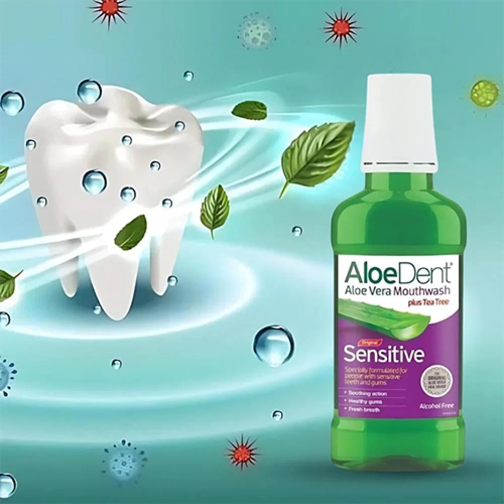 Aloedent Mouthwash with Aloe Vera Extract Sensitive 250ml