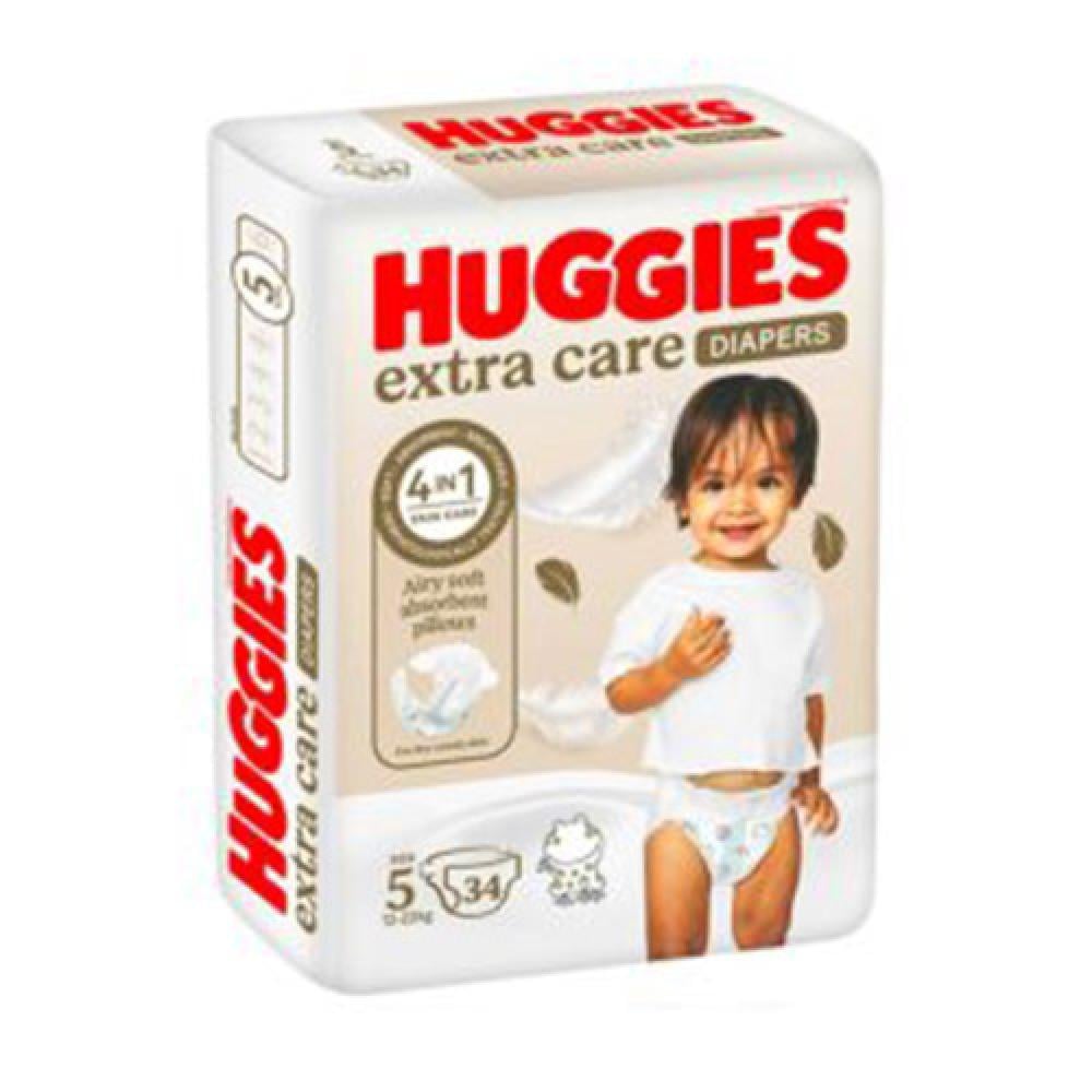 هجيز حفائض عناية فائقة مقاس 5 - 34 حفاضة