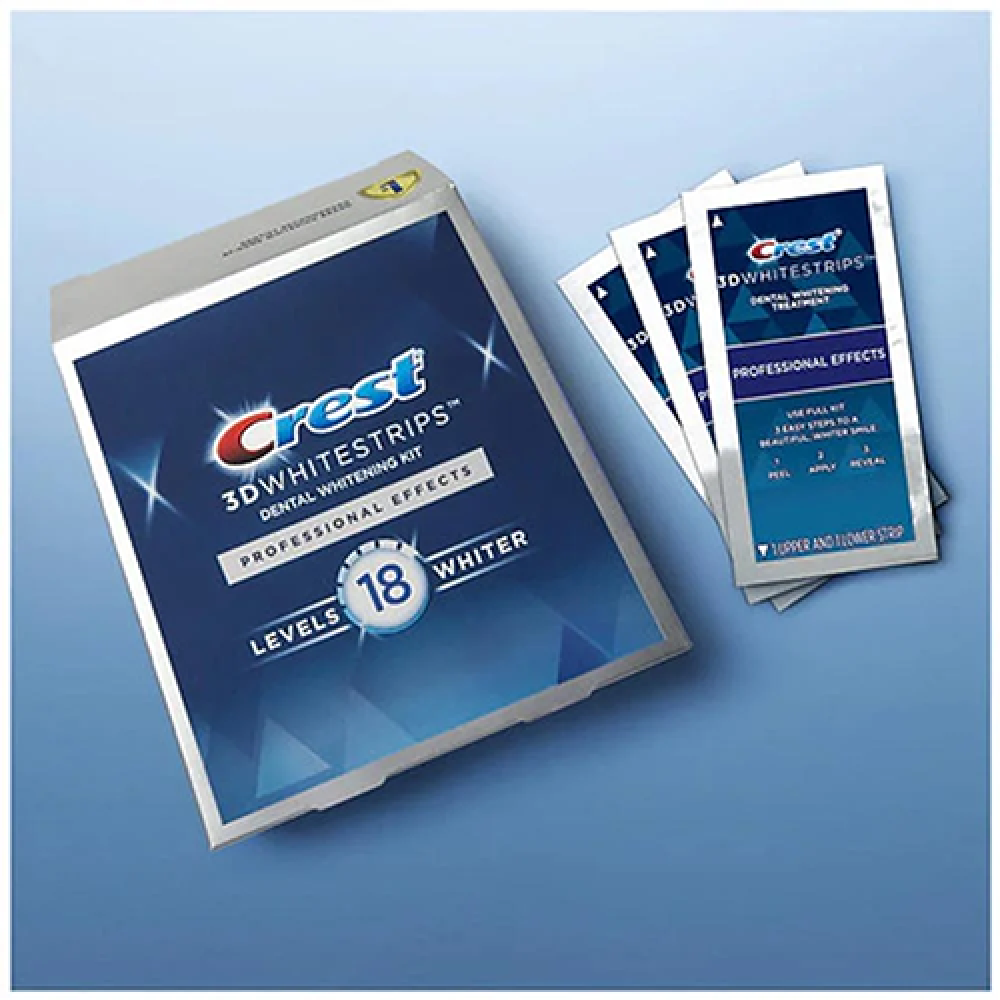 كرست ثرى دى شرائط تبييض الاسنان 40 شريط